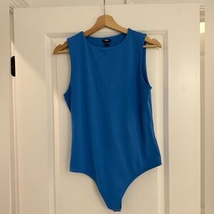 Express Blue Sleeveless Bodysuit